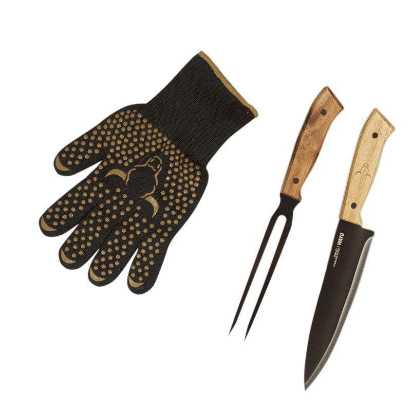 Set Parrillero 149 WAYU 4 Piezas Profesional-1