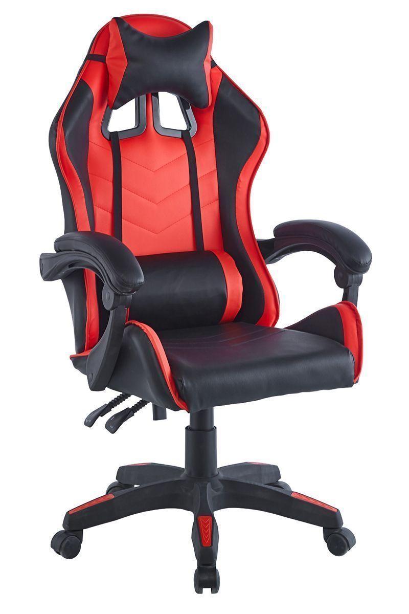 Silla Gamer con Altura Ajustable Rojo-0