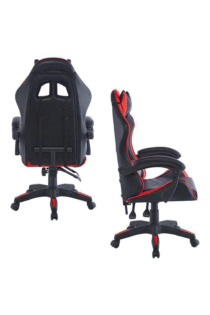 Silla Gamer con Altura Ajustable Rojo-3