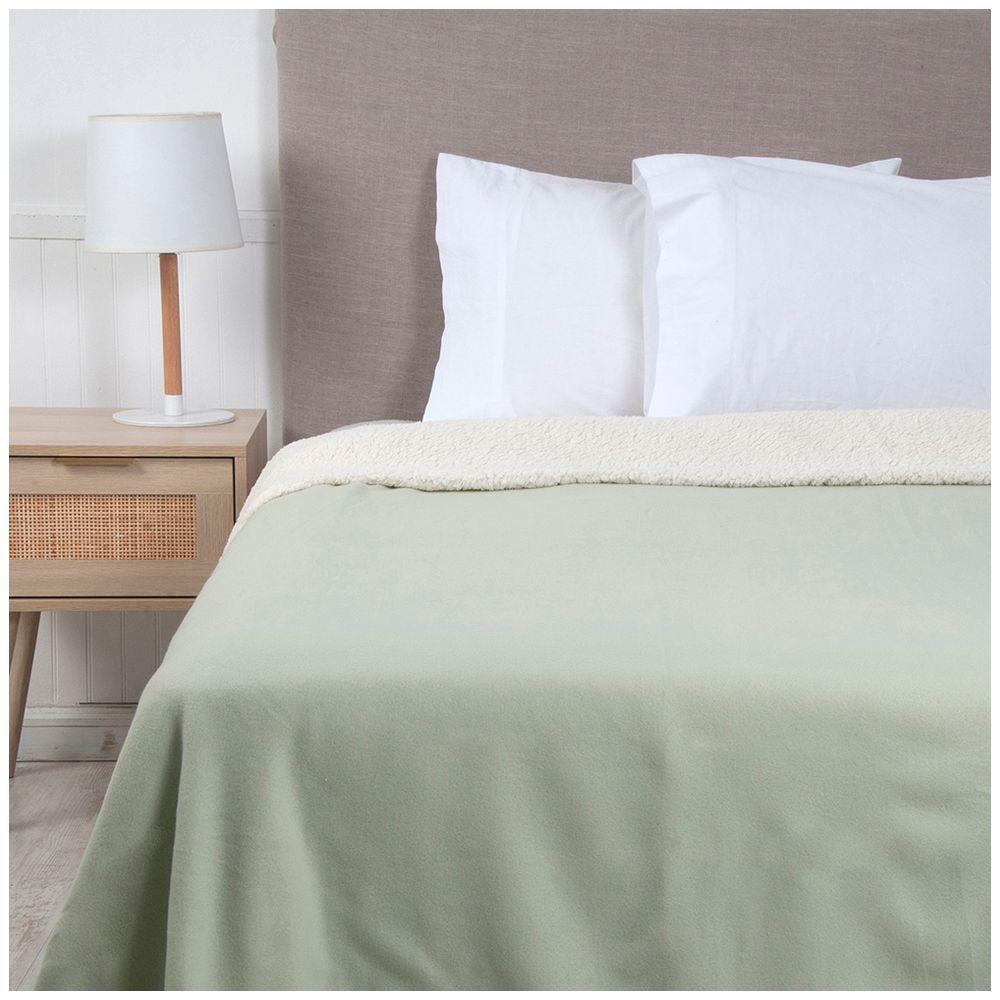 Frazada Polar-Sherpa Lisa King verde-0