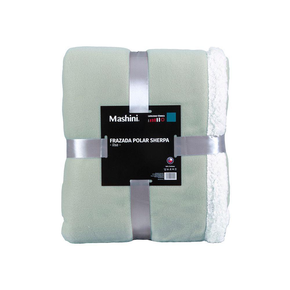Frazada Polar-Sherpa Lisa King verde-2