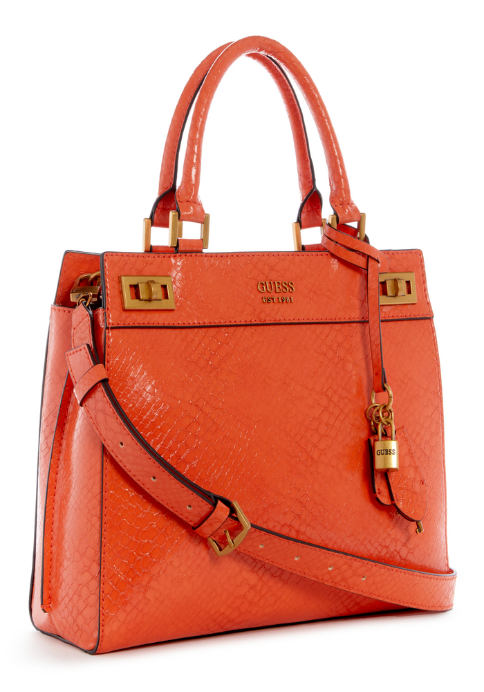 Cartera Katey Luxury Satchel Ora Naranjo Guess-2