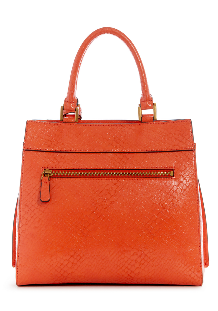 Cartera Katey Luxury Satchel Ora Naranjo Guess-1