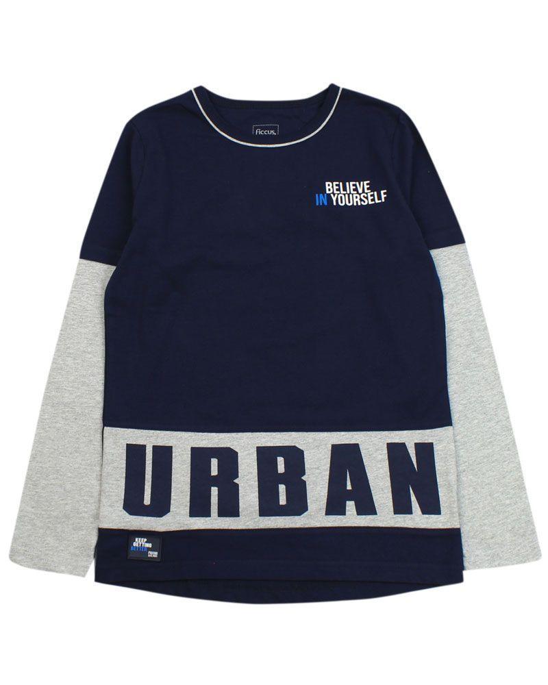 Polera Jr Niño Doble Manga Ficcus-0
