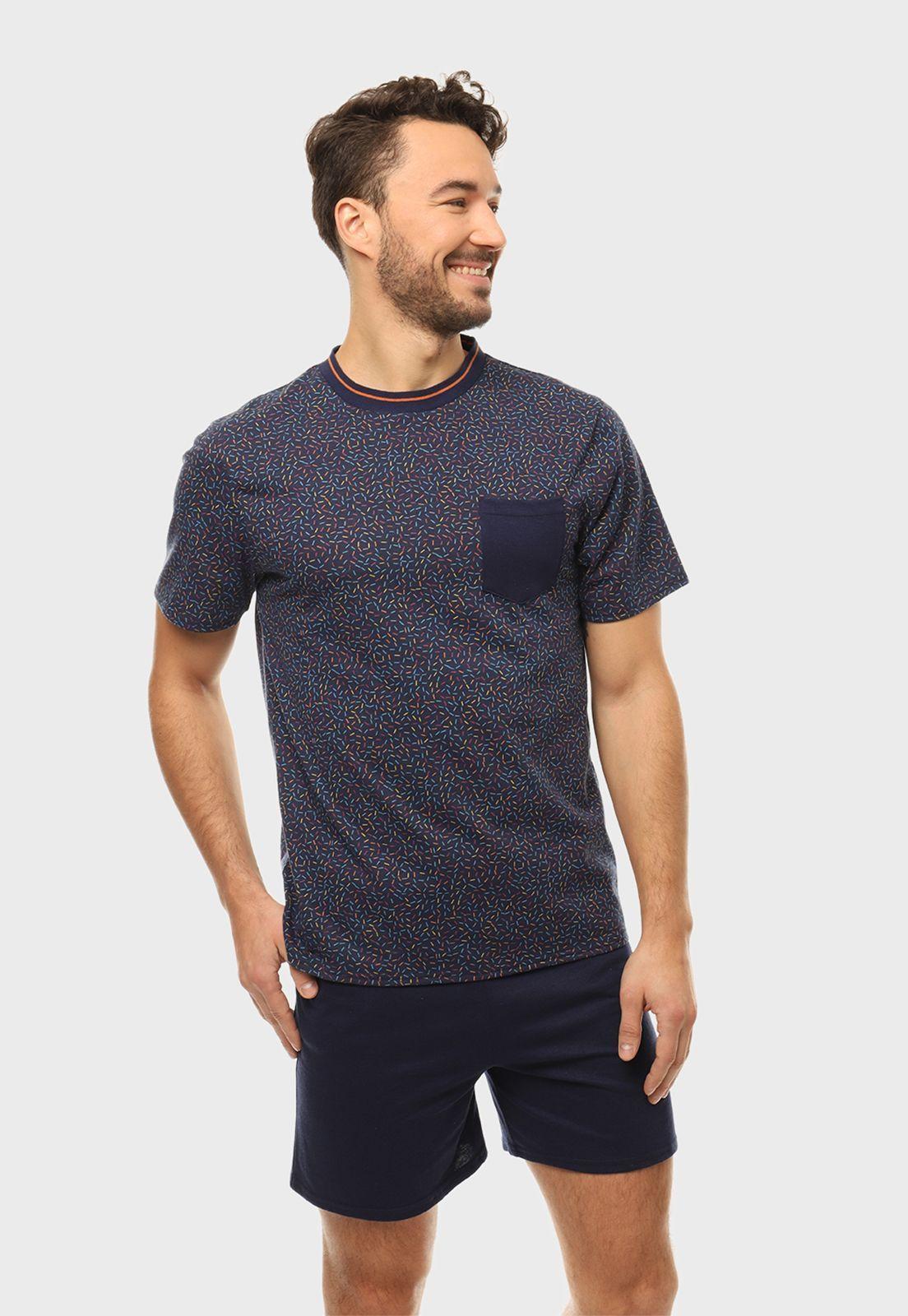 Pijama Print Corto Cuello Redondo Arrow-0