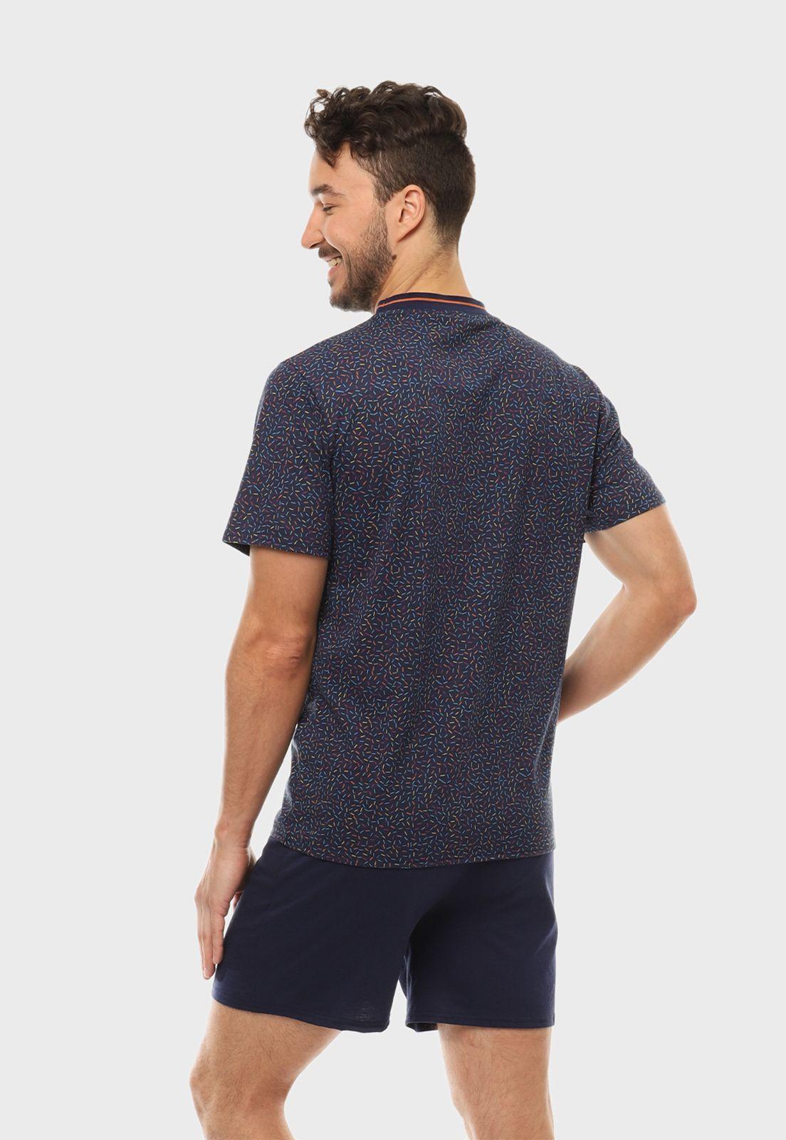 Pijama Print Corto Cuello Redondo Arrow-1