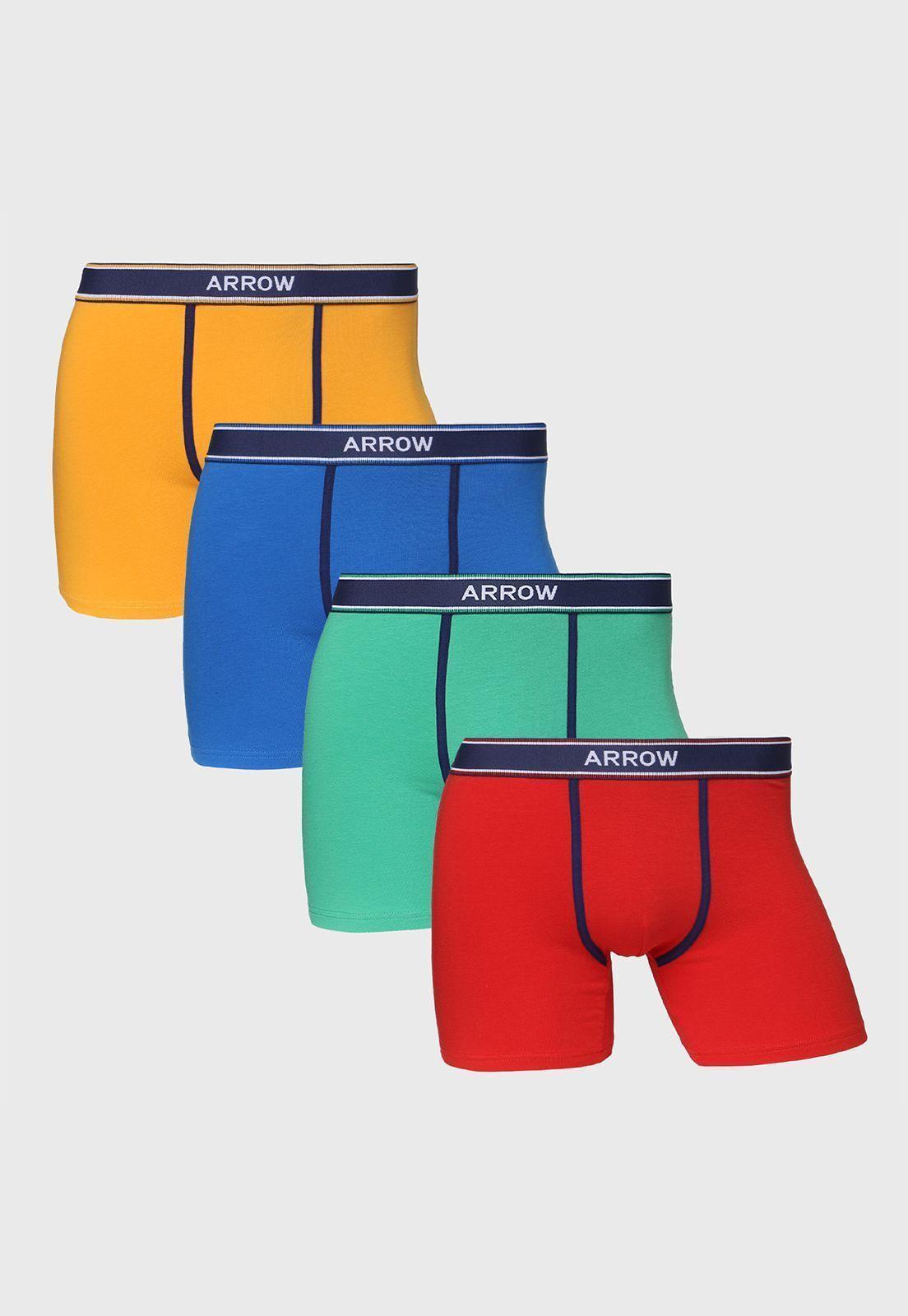 Boxer 4 Unidades Lisos Arrow-0