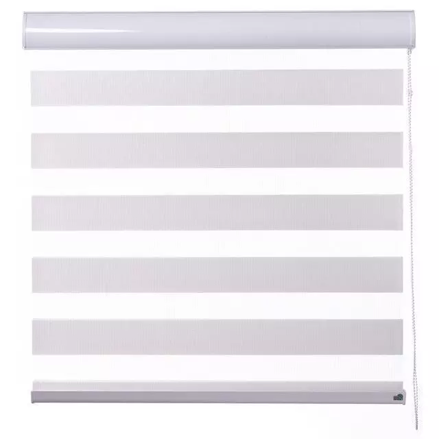 Cortina Duo Rústica Blanca 160x200 cm-0