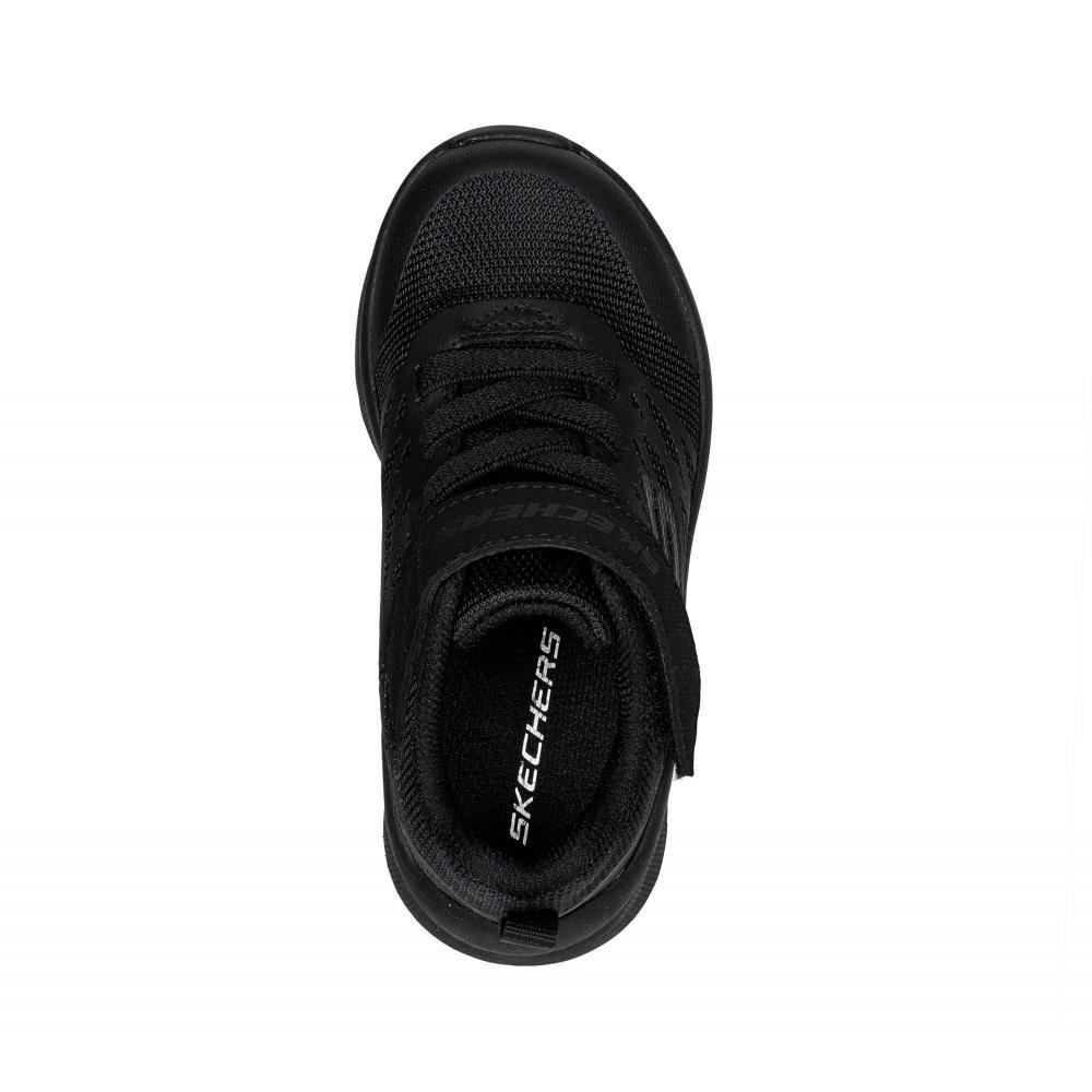 Zapatilla Niño Microspec Texlor Negro Skechers-1