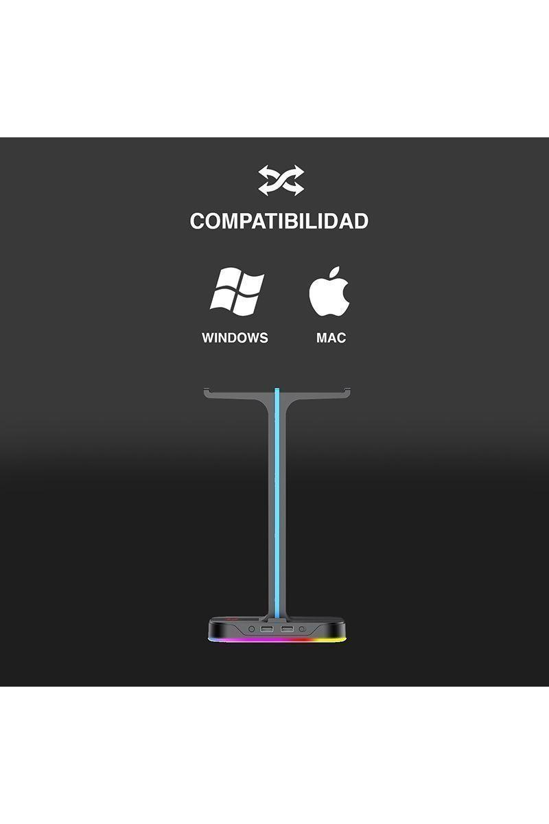 Soporte de Audífonos Gamer RGB TH650 Negro-5