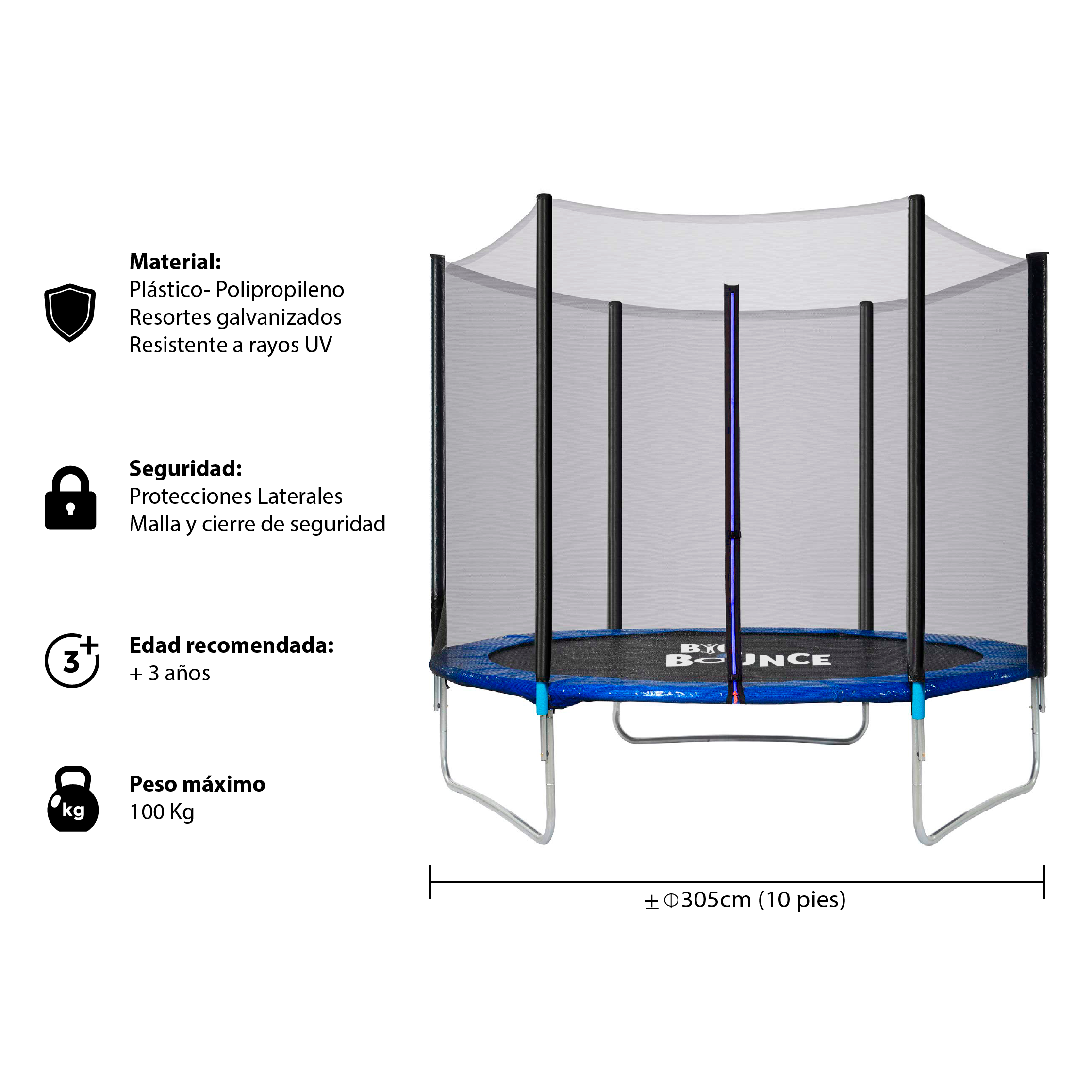 Cama Elástica 305 cm Pro-1