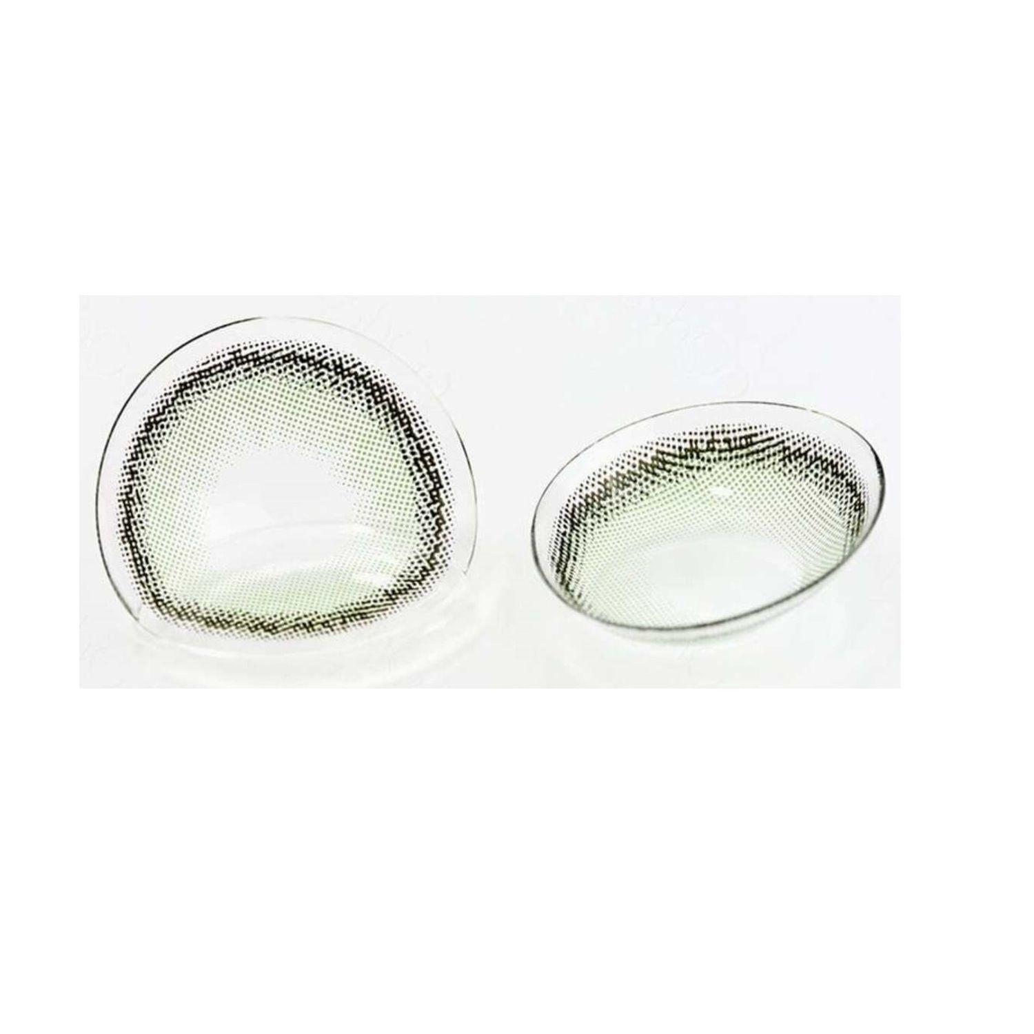 Par De Lentes De Contacto Línea Roze Airy Color Verde-0