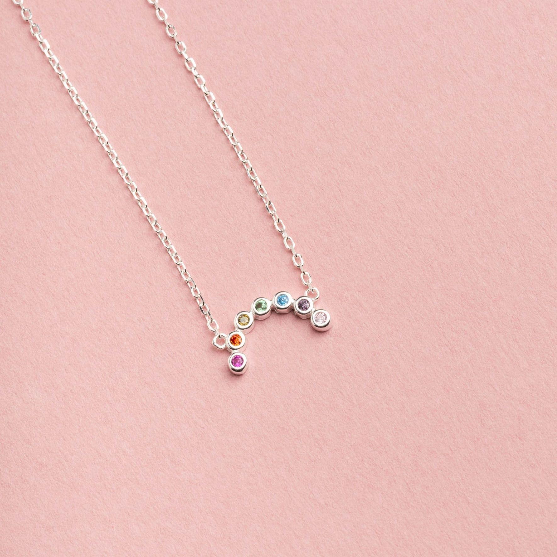Collar Arcoíris Plata 925 Boaz Joyas-2
