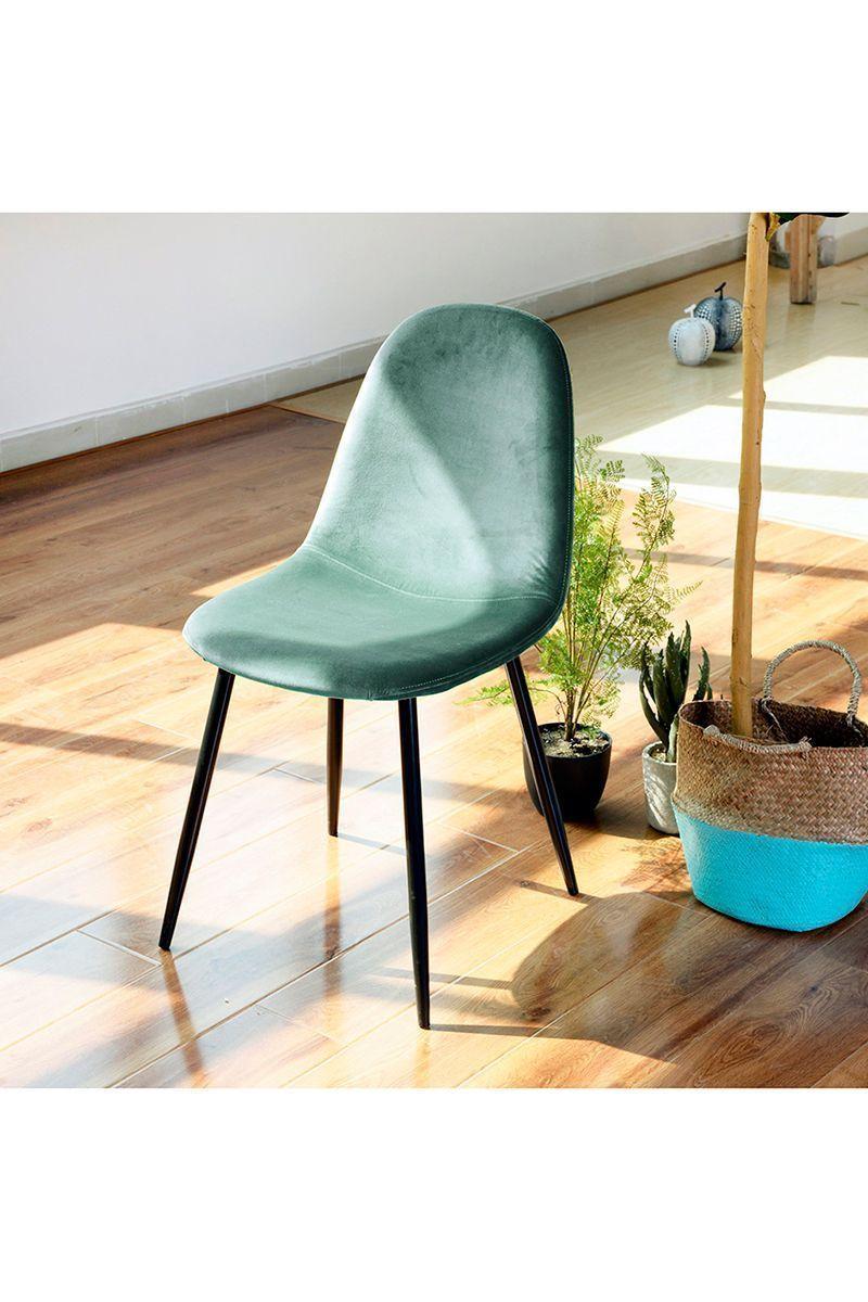 Pack 4 - Silla Comedor Charlton Terciopelo Verde-4