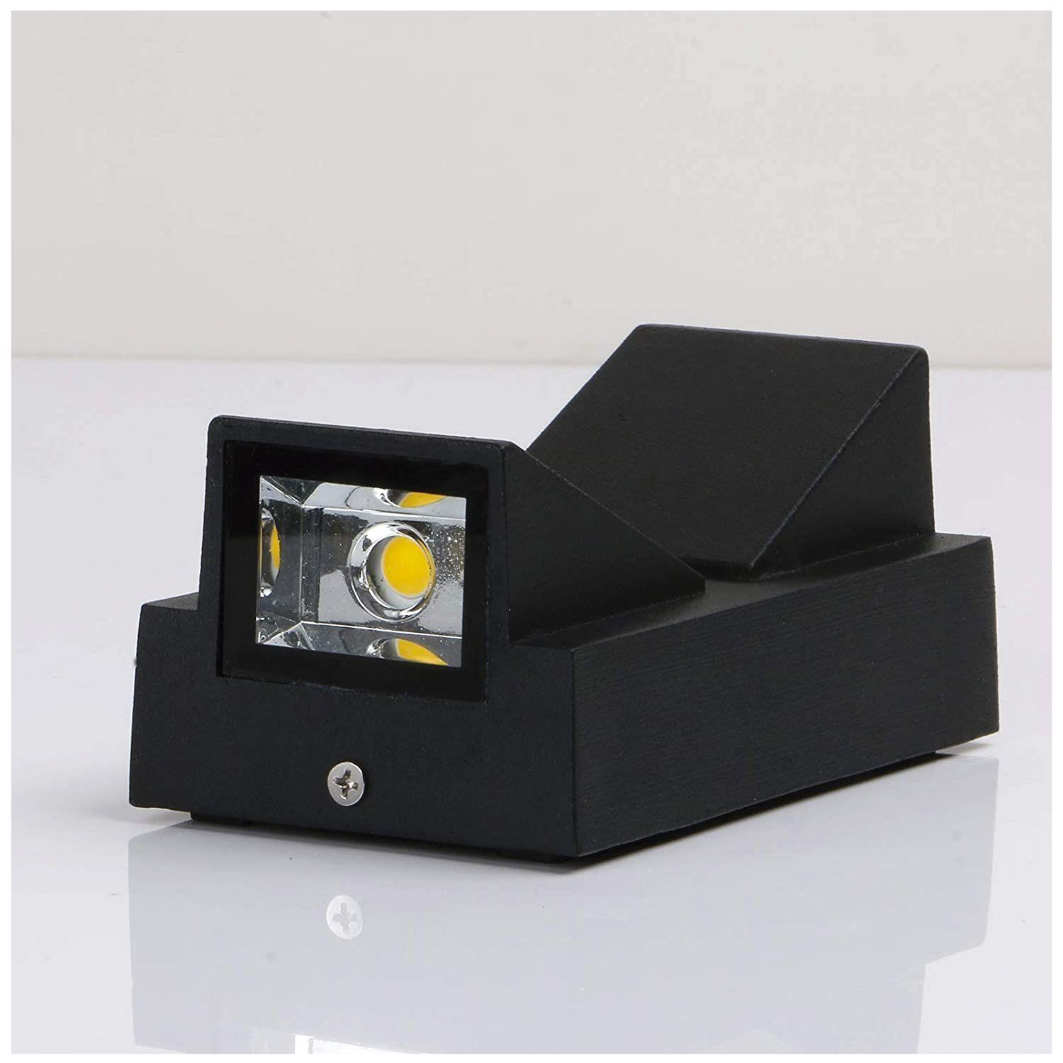 Apliqué LED Doble Exterior 2x3W Negro Kapelle-3