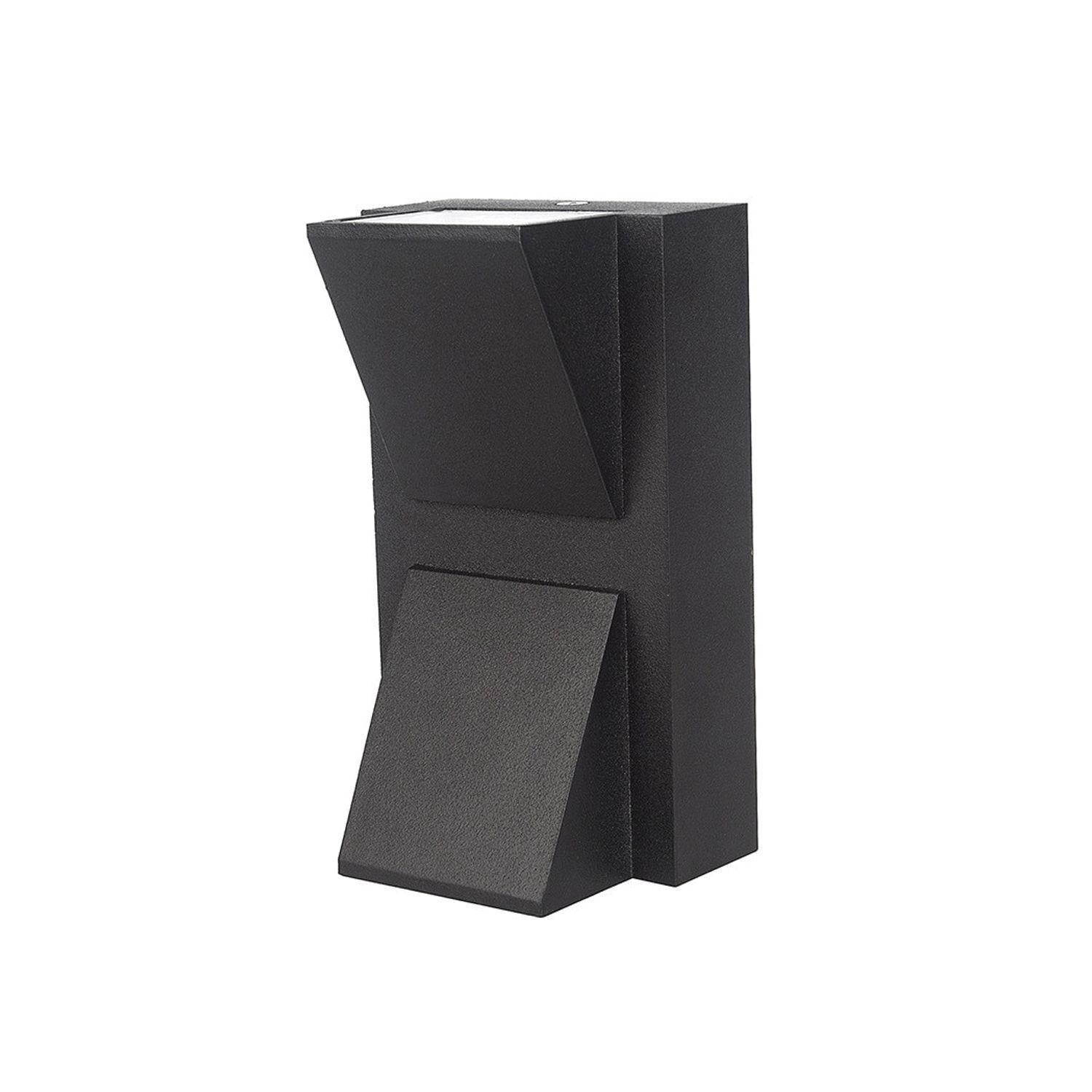 Apliqué LED Doble Exterior 2x3W Negro Kapelle-1