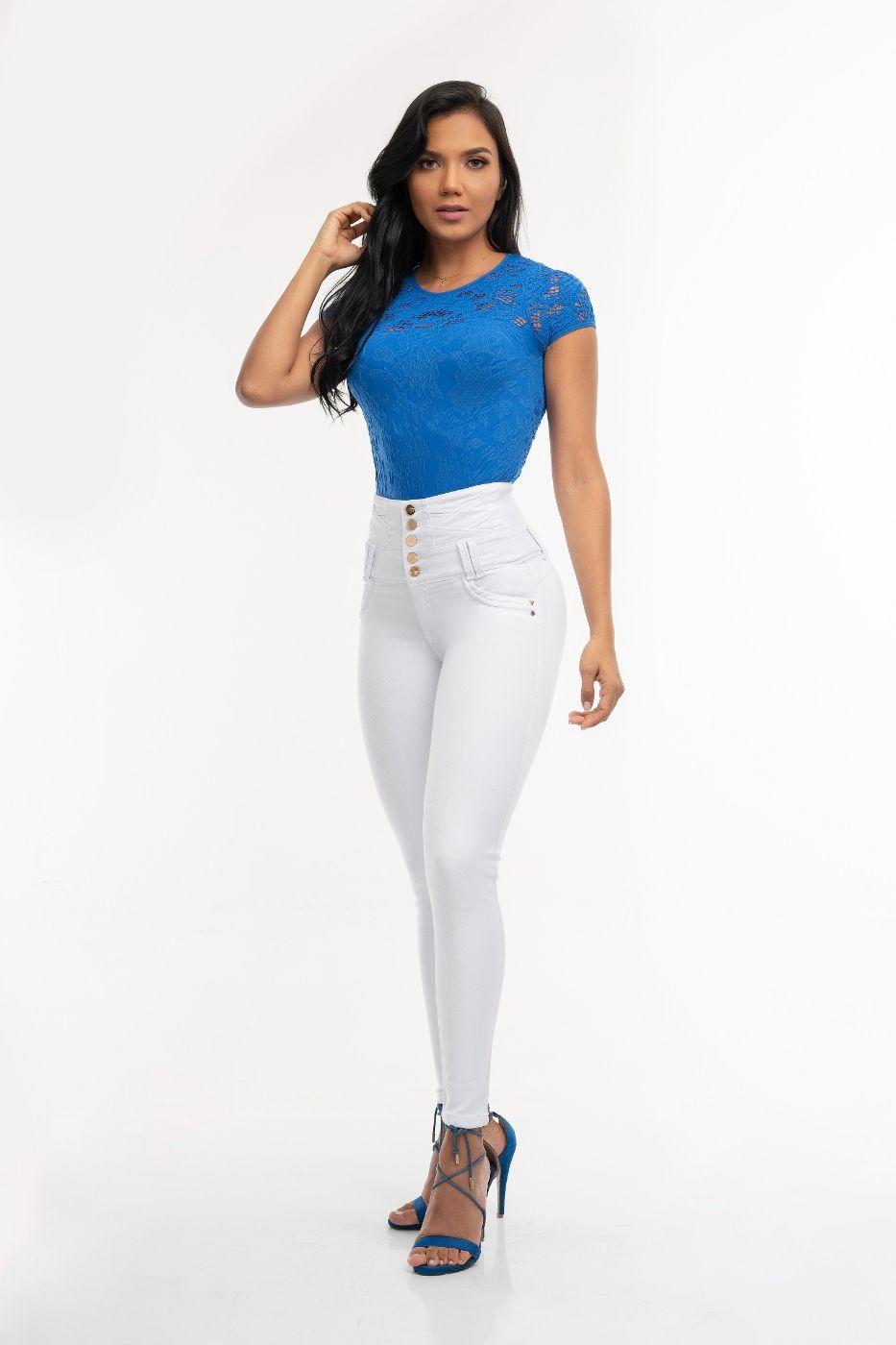 Jeans Colombiano Push Up Tiro Alto Levanta Cola 986B-3