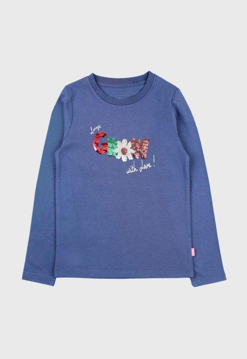 Polera kids niña lentejuelas day to day 737-0