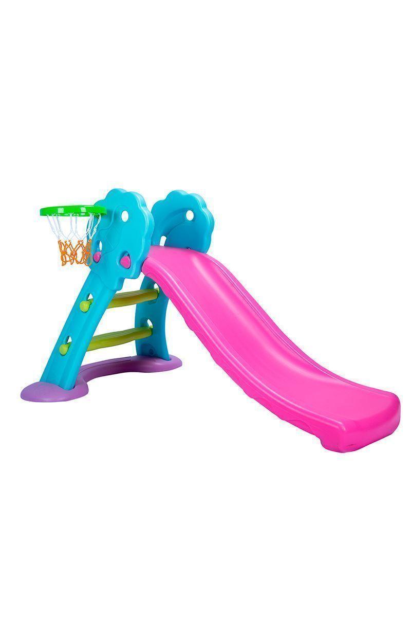 Resbalín Infantil con Aro de Básquetbol Verde-0