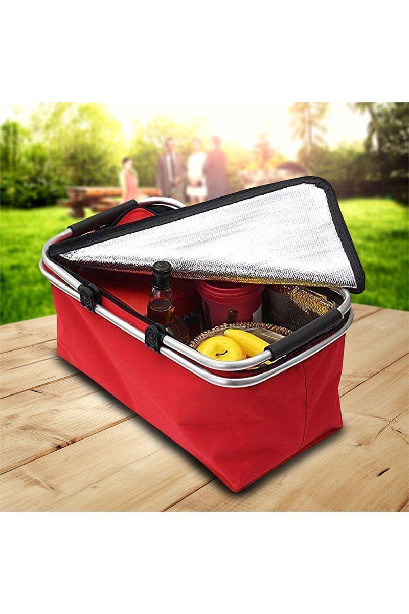 Cooler Bolso Plegable Rojo-1