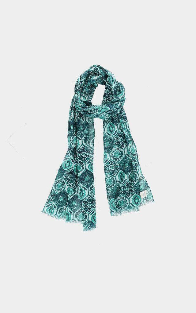 Pañuelo Estampado Azulejos Azul  Humana-0