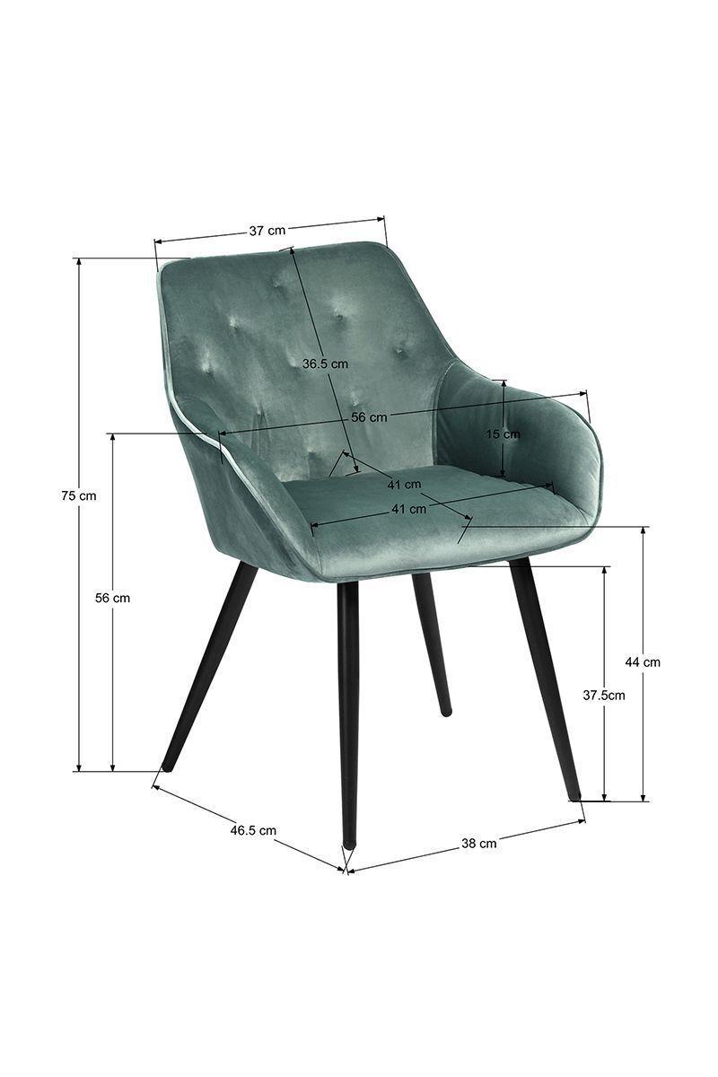 Pack 2 Sitial Chandler De Terciopelo Verde-2