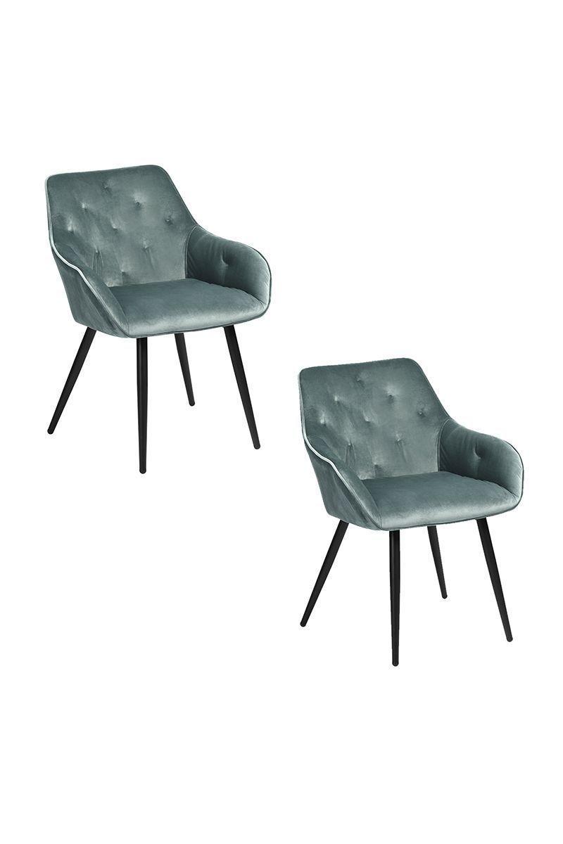 Pack 2 Sitial Chandler De Terciopelo Verde-0