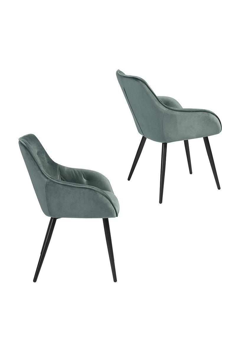 Pack 2 Sitial Chandler De Terciopelo Verde-3