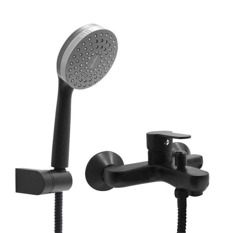 Monomando Llave Grifo Para Tina Ducha Modelo Arona Negro-0