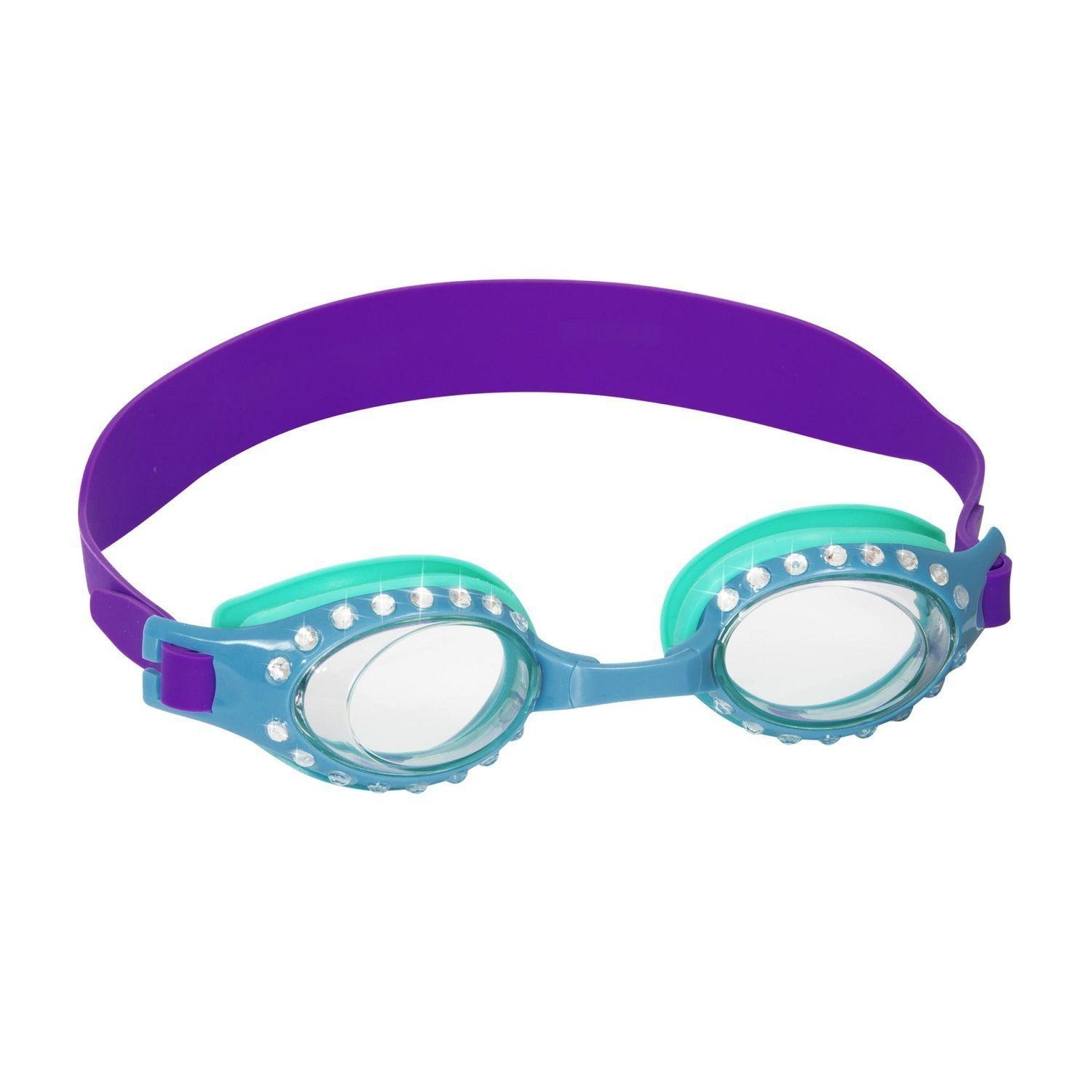 Lentes Agua Niñas +7 Años / Brillos Azul - Morado-0