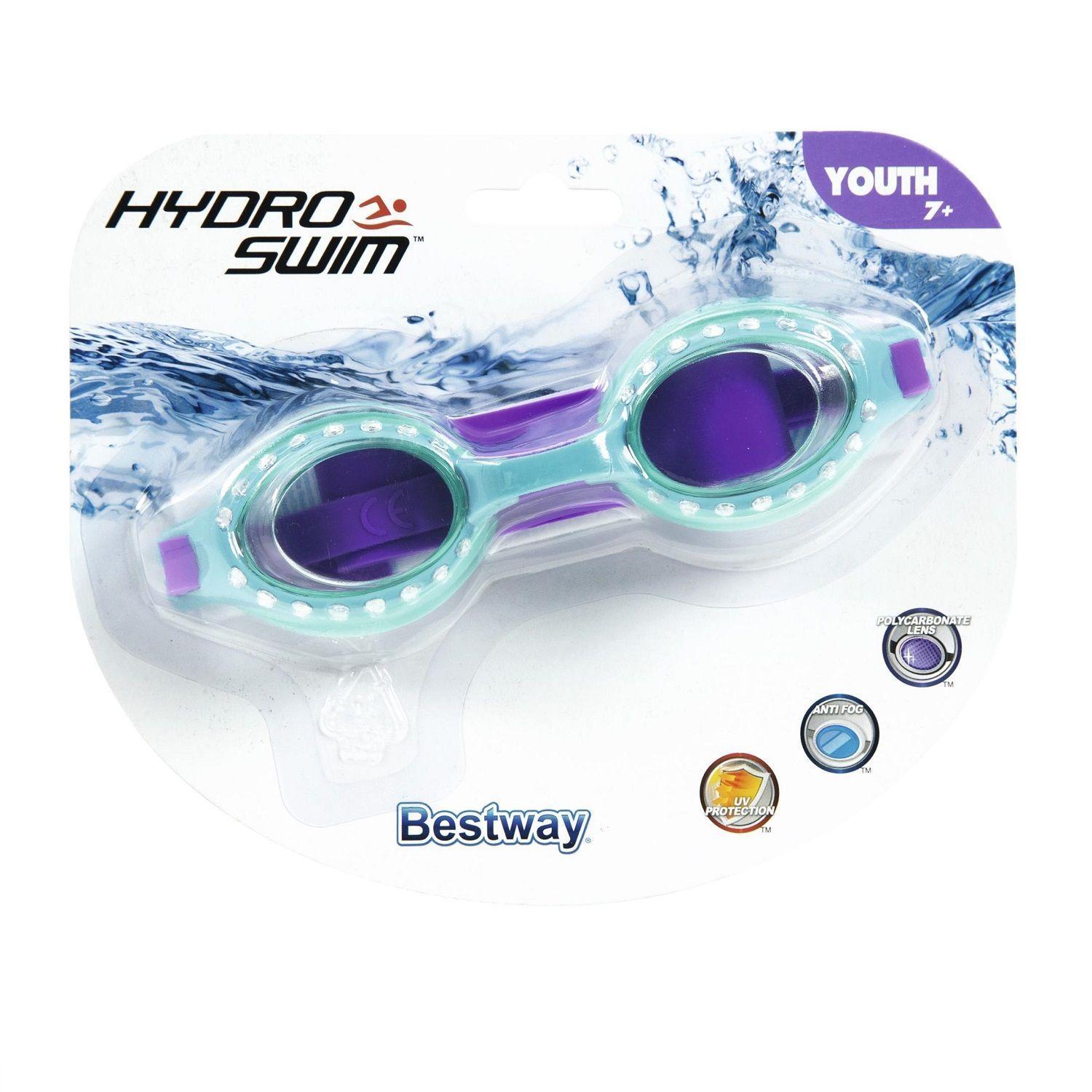 Lentes Agua Niñas +7 Años / Brillos Azul - Morado-3