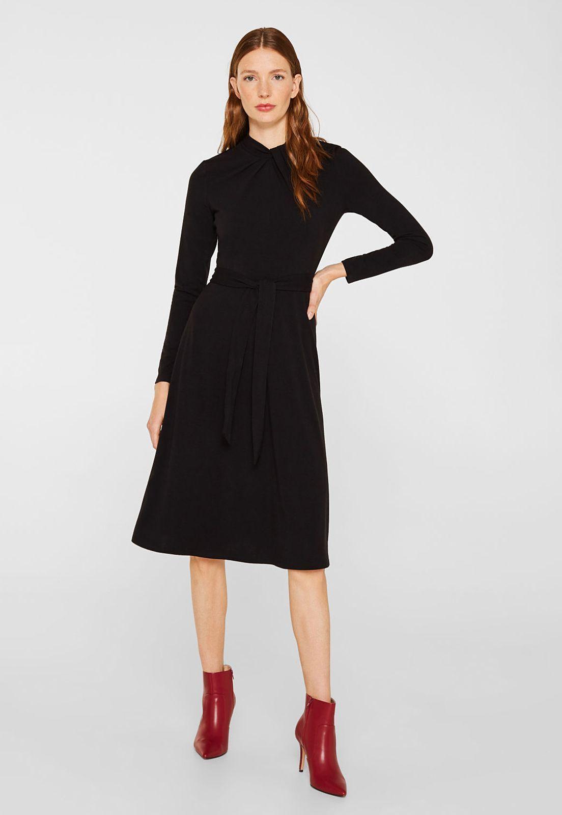 Vestido Midi Con Cinturón Esprit-0