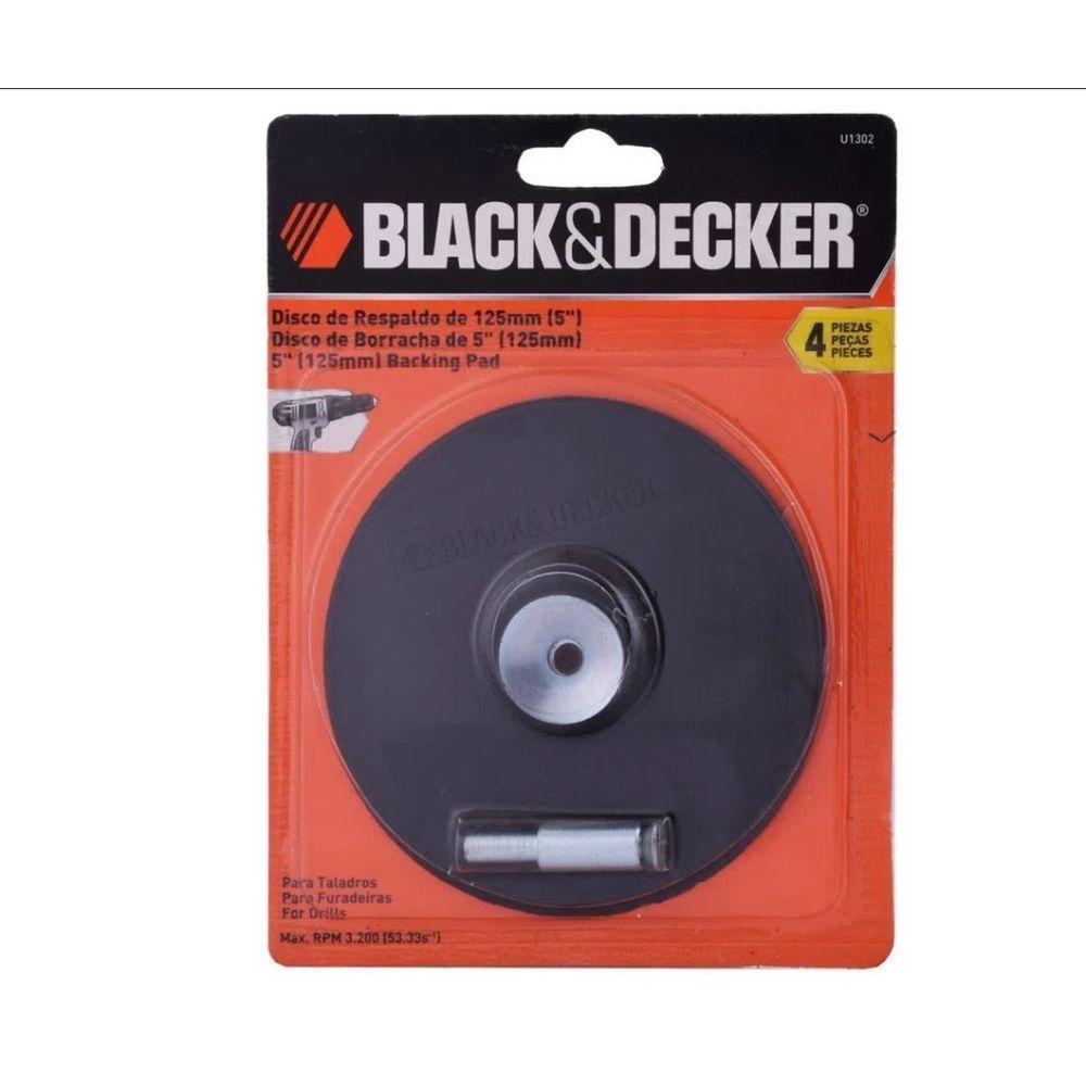Respaldo De Goma 125 Mm  BDAU1302 Black And Decker-0