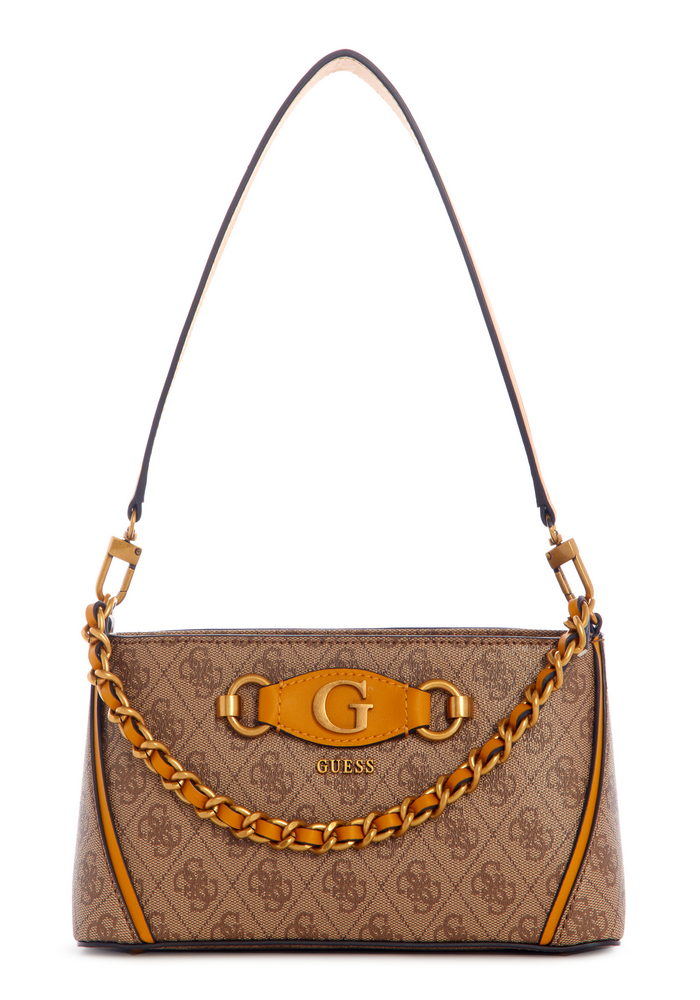 Cartera Izzy Top Zip Shoulder Bag Amarillo Guess-0
