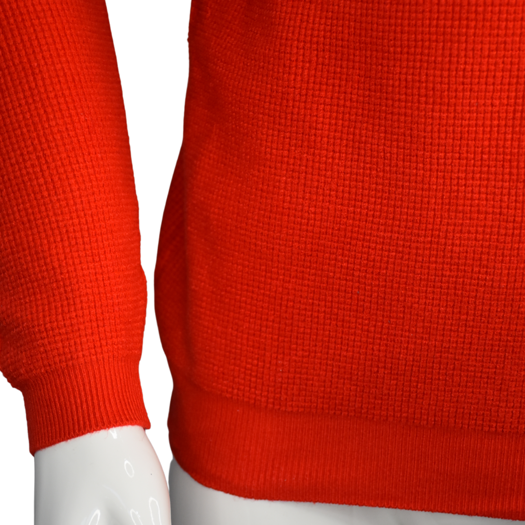 Sweater Hombre Elasticado Cuello Alto Beatle Rojo-3