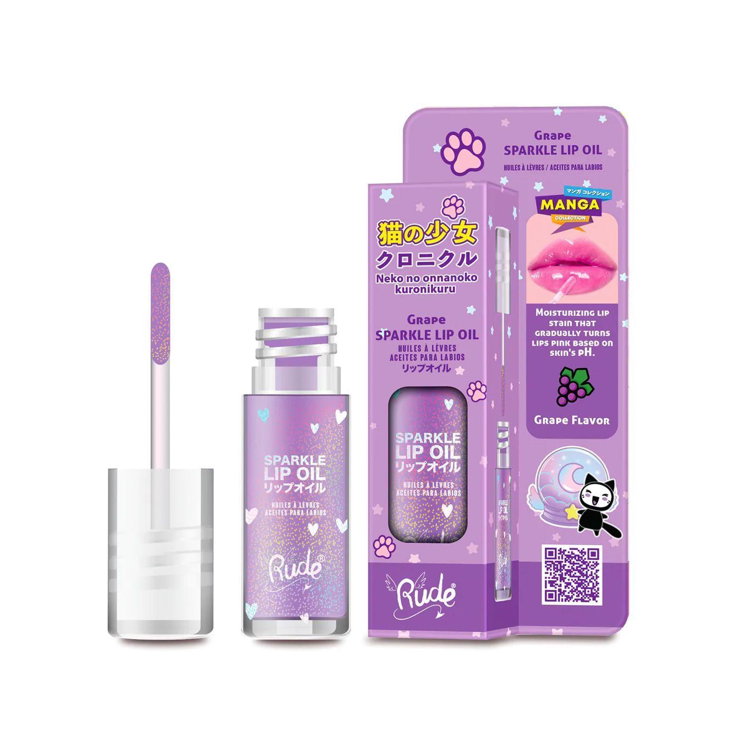 Aceite de Labios Sparkle Colección Manga Uva Rude Cosmetics-0