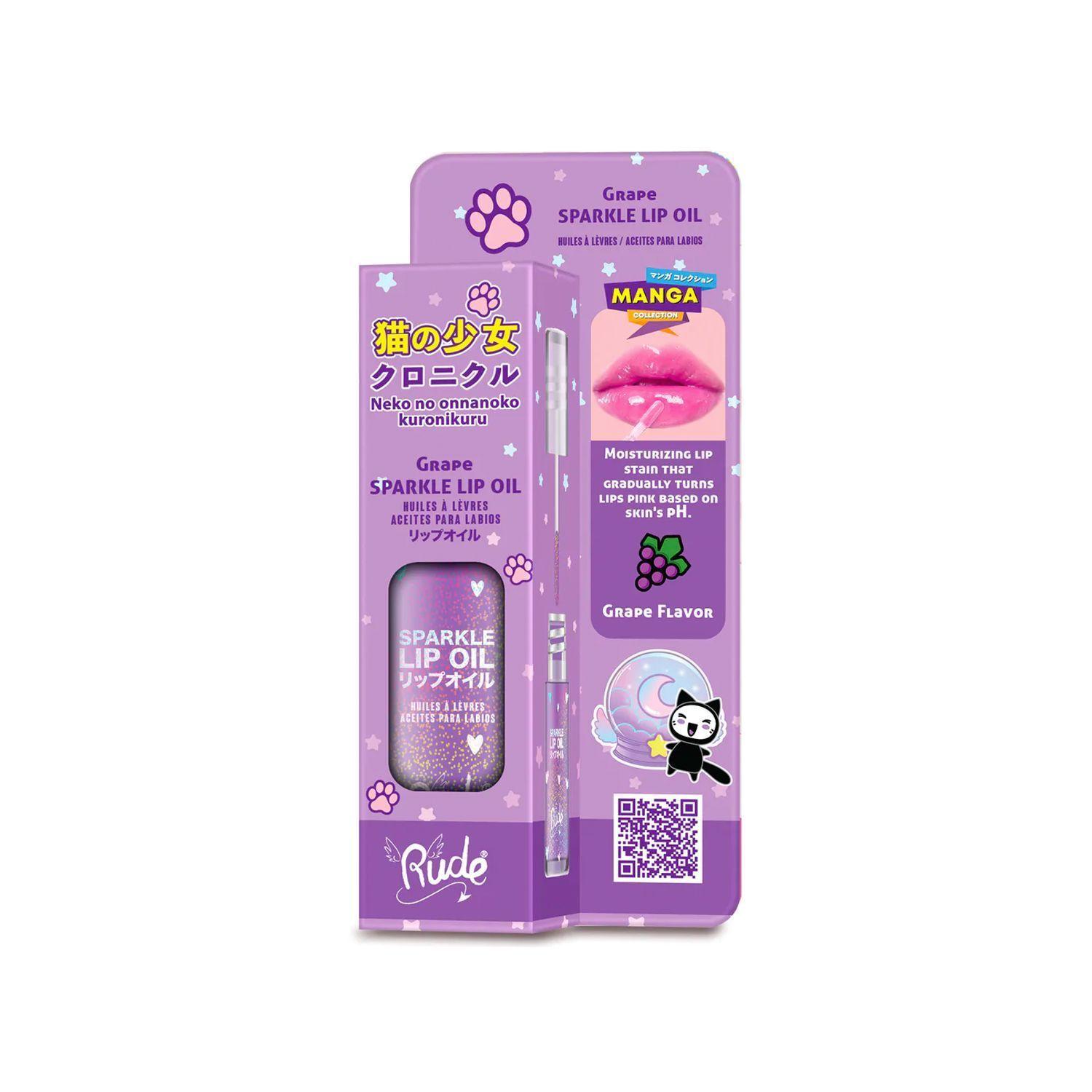 Aceite de Labios Sparkle Colección Manga Uva Rude Cosmetics-1