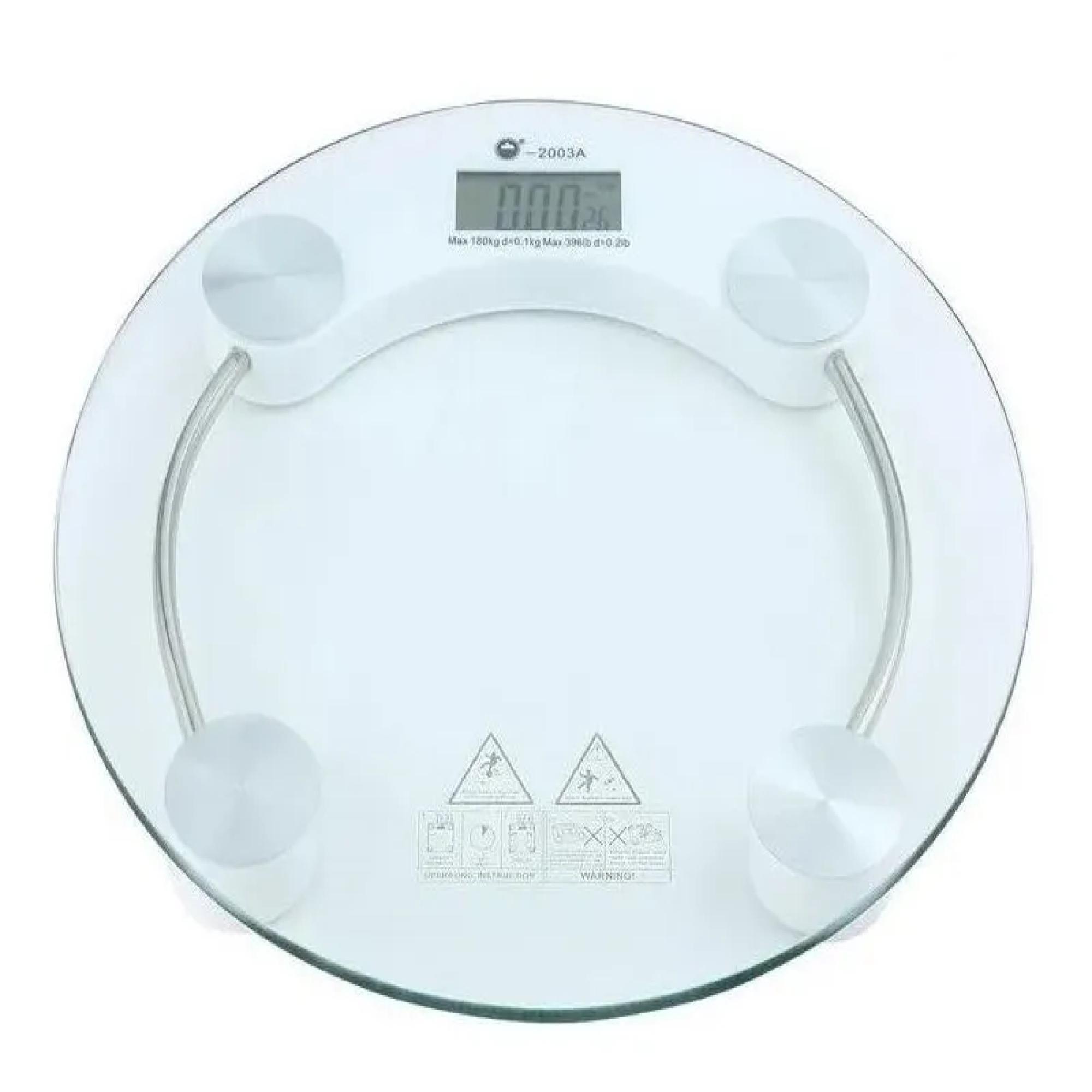 Balanza Pesa Digital Baño 180kg Vidrio Templado 33cm-0