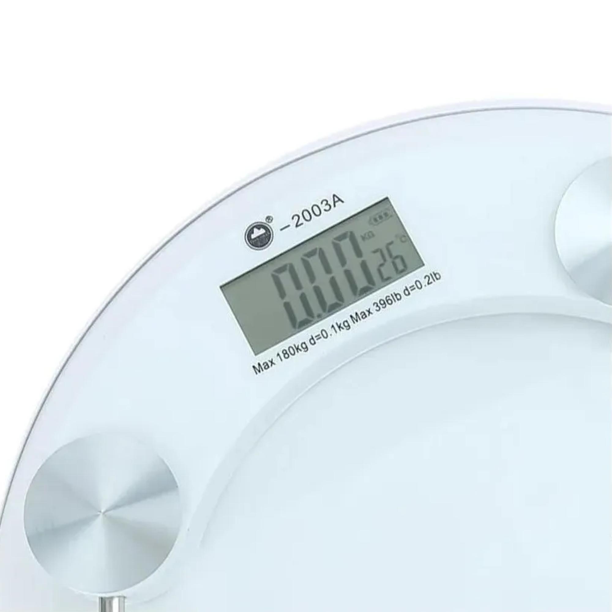 Balanza Pesa Digital Baño 180kg Vidrio Templado 33cm-3