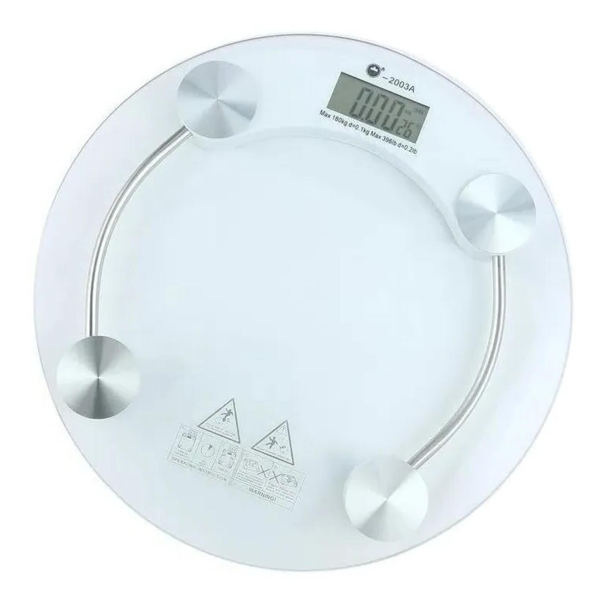 Balanza Pesa Digital Baño 180kg Vidrio Templado 33cm-1