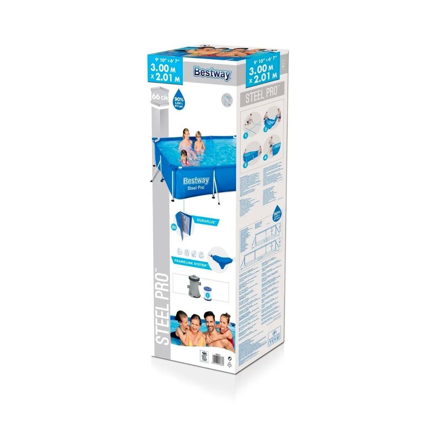 Piscina Estructural Armable Bestway 3 mx 2mx 66cm-3