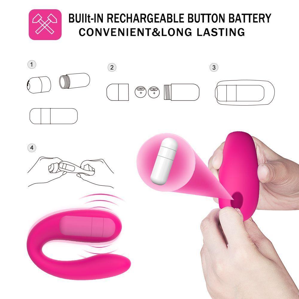 Vibrador Tipo C Doble Estimulador de clítoris Vebe-6