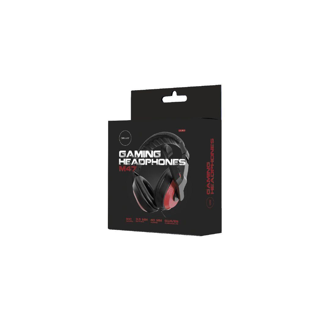 Audifonos Gamer PS4 Con Microfono 3.5mm Rojo-2