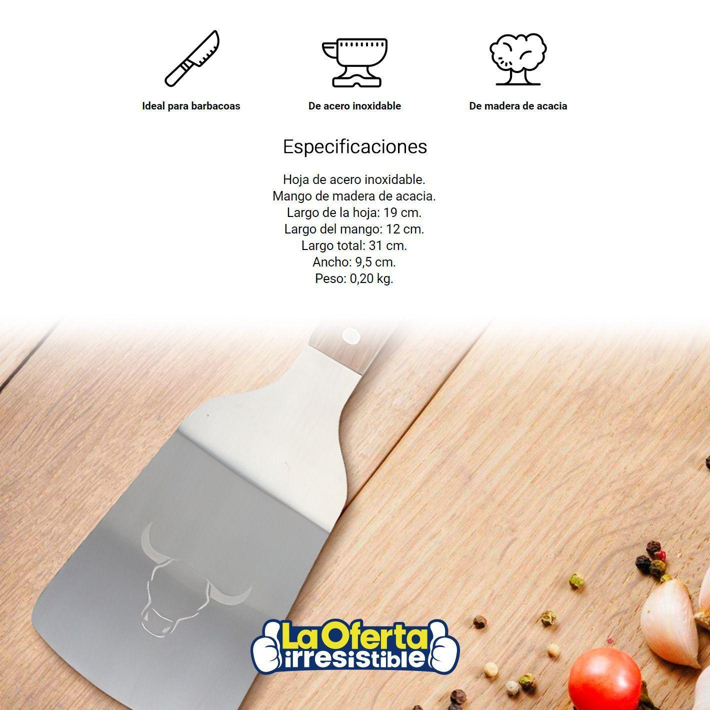 Espatula Multiuso Wayu Churrasquera Asado Cocina-2