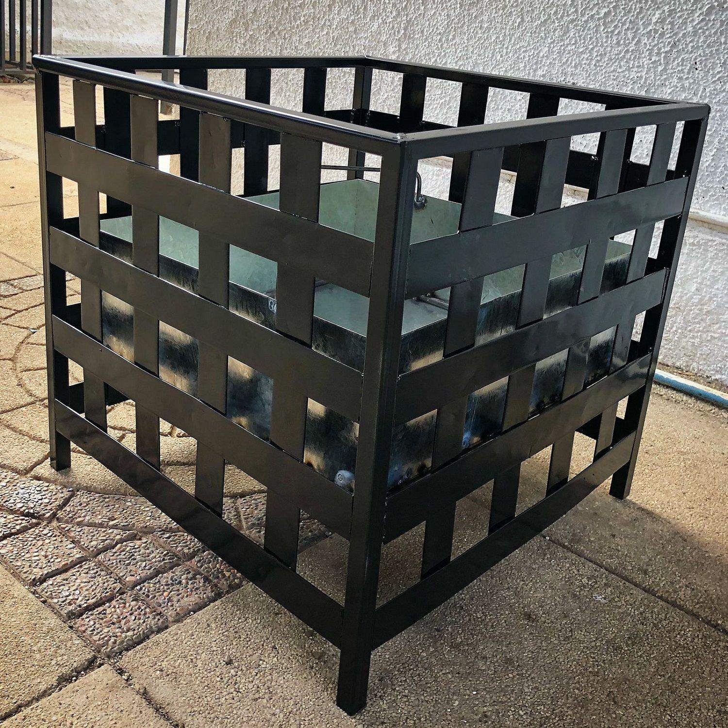 Parrilla o Brasero Fierro Gran Tamaño para Carbón o Leña-2