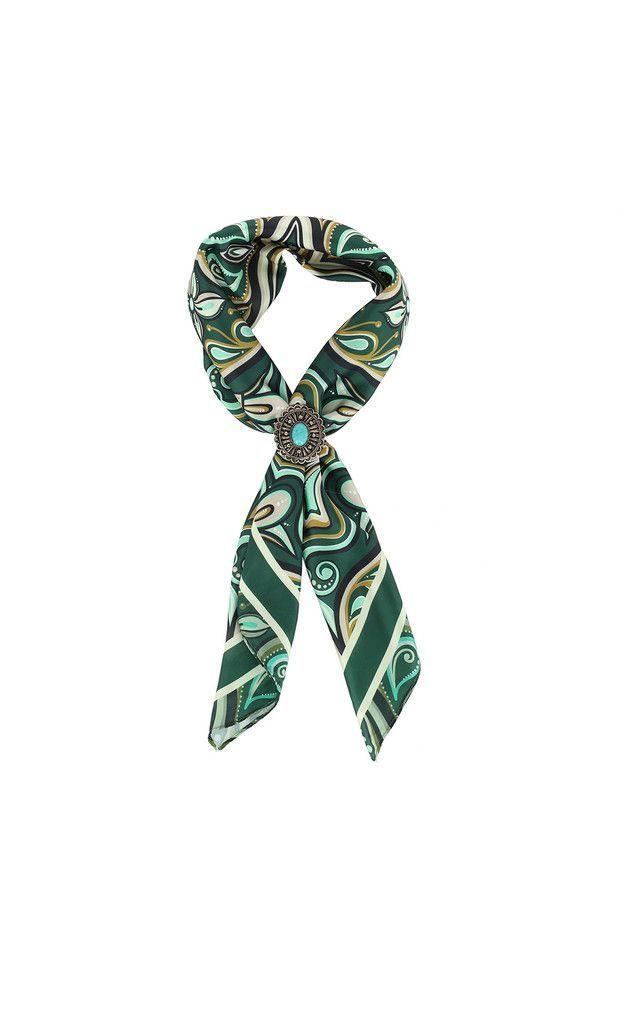 Pañuelo Bandana Mandala Verde Humana-0