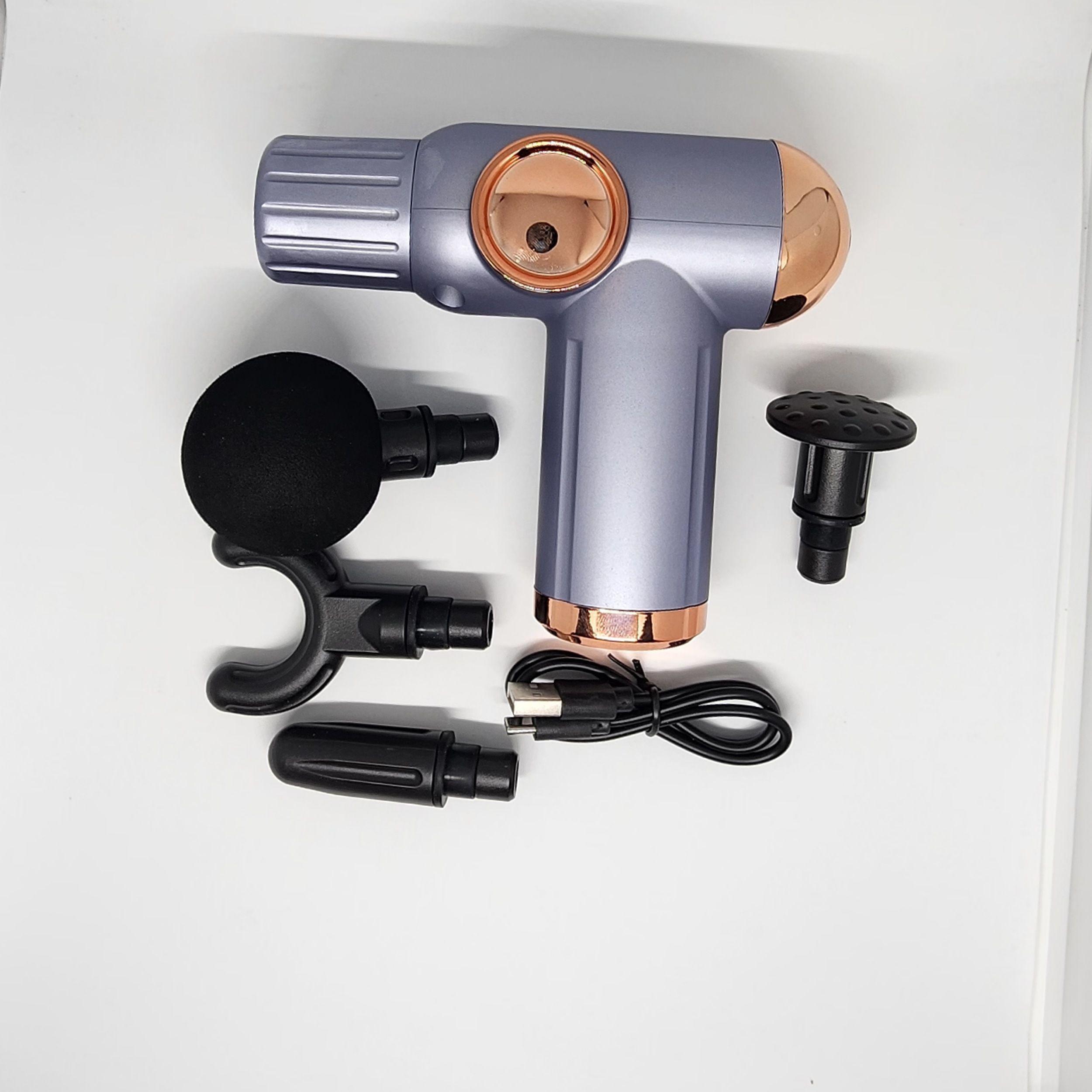 Pistola Masajeadora Maquina Para Masajes Fascial Gun 6 Niveles-5