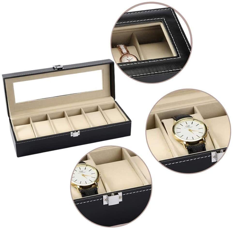 Caja Estuche Para Guardar 6 Relojes Ai81-33