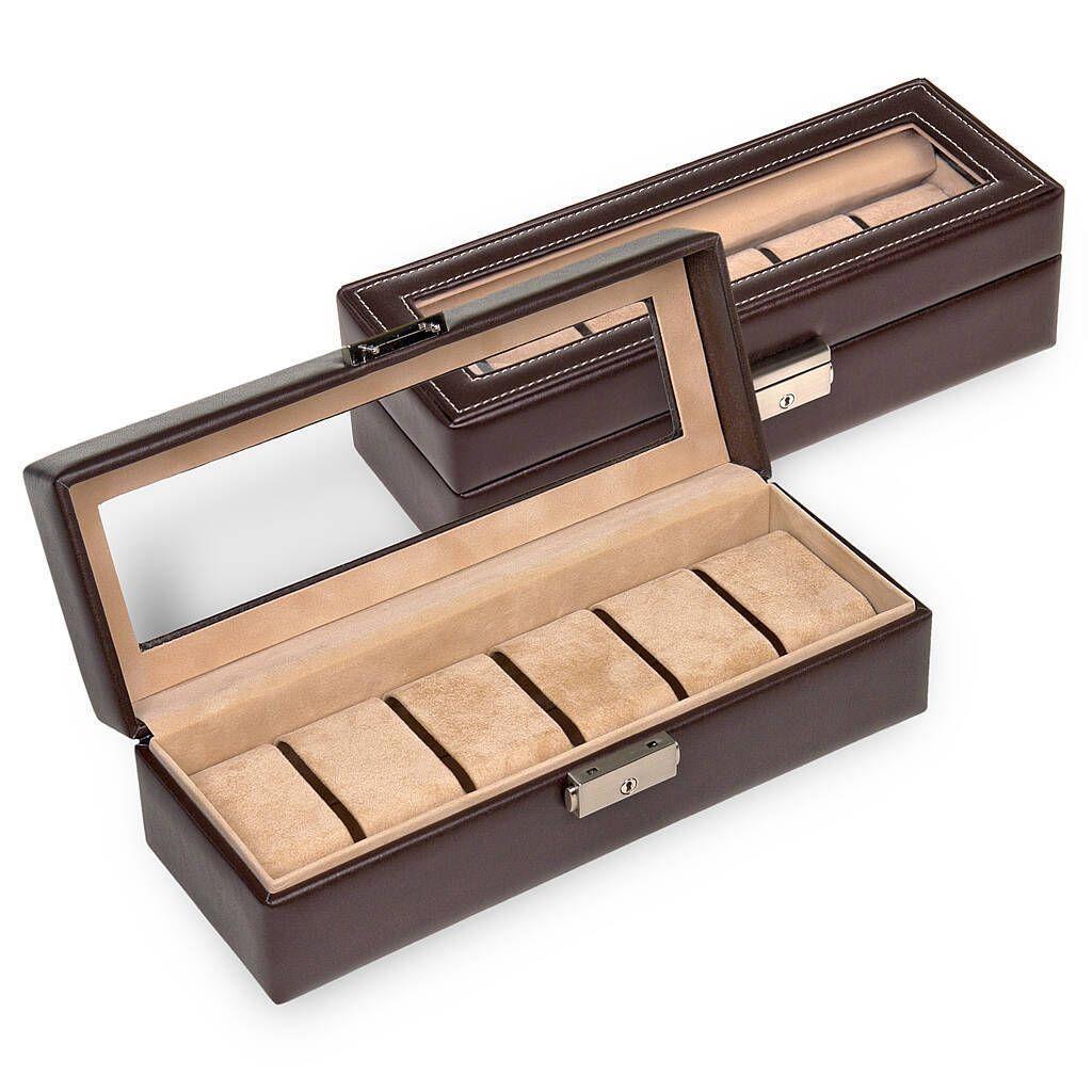 Caja Estuche Para Guardar 6 Relojes Ai81-14