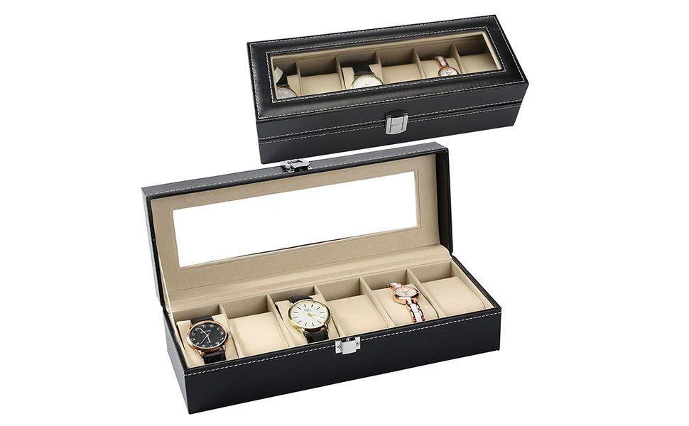 Caja Estuche Para Guardar 6 Relojes Ai81-25